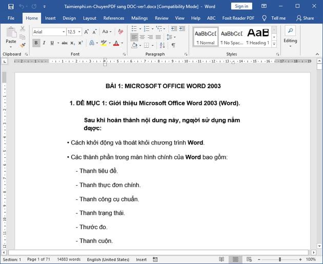 cach chuyen pdf sang doc su dung google drive 9